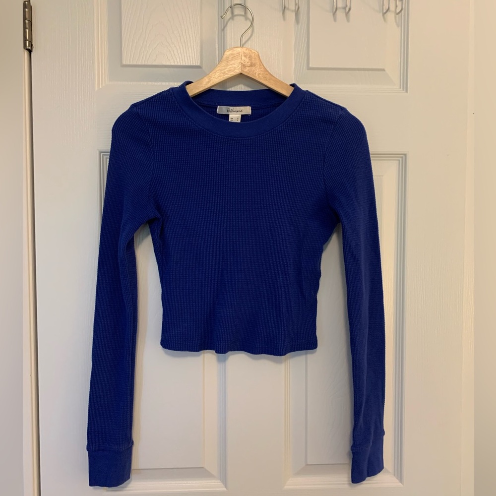 Crop Thermal Crewneck